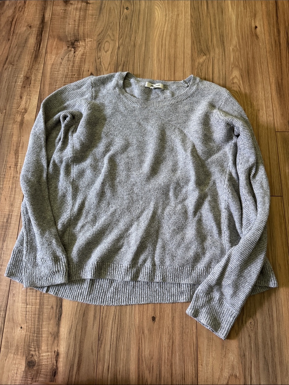 Madewell Heather Gray Crewneck Sweater